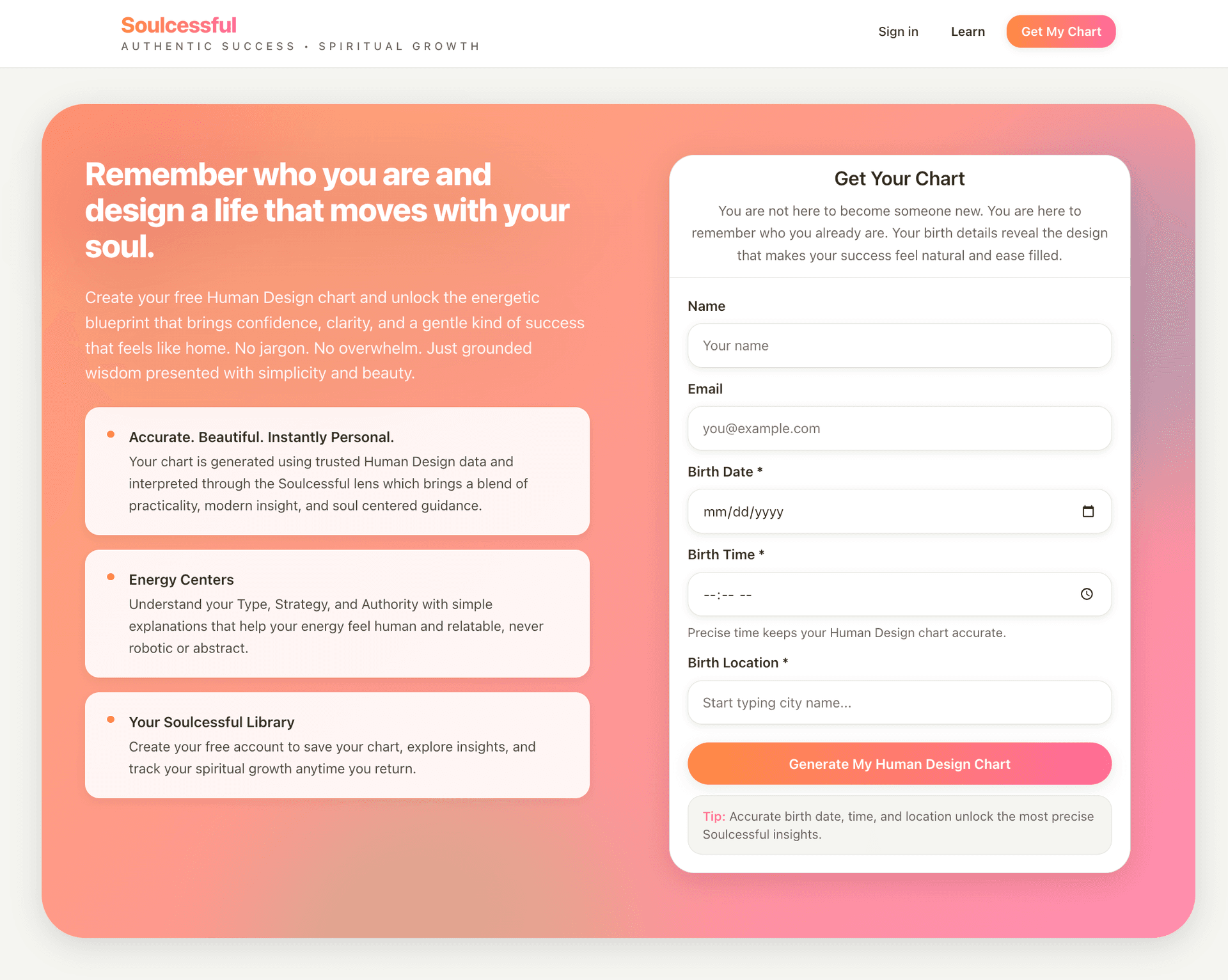 Soulcessful.co preview